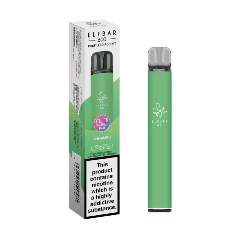 Spearmint Elf Bar 600 Prefilled Pod Kit